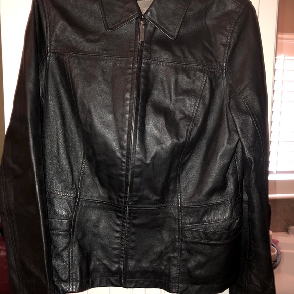 croft & barrow leather jacket